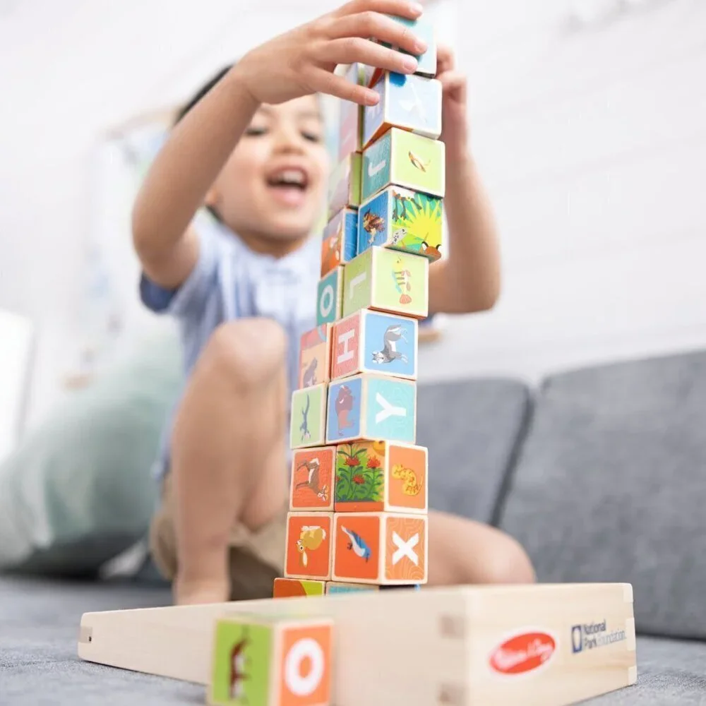 Melissa & Doug National Parks Alphabet & Animals 24-Piece Cube Puzzle